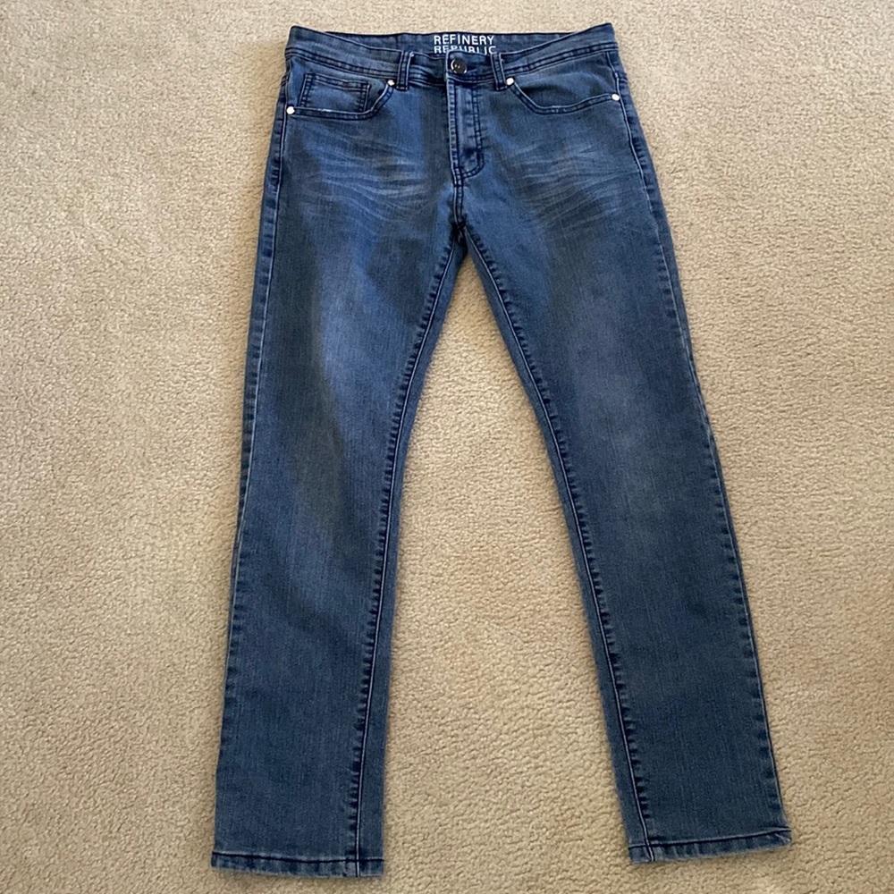 Blue slim fit jeans , Refinery Reupublic